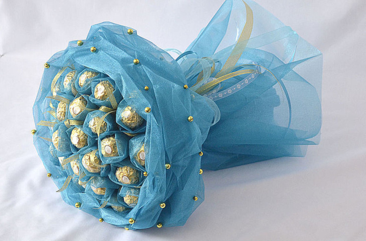 Свадебные букеты из конфет своими руками
